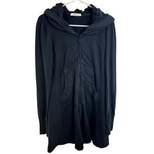 Prairie Underground Long Cloak Hoodie Black Womens Size Small EUC